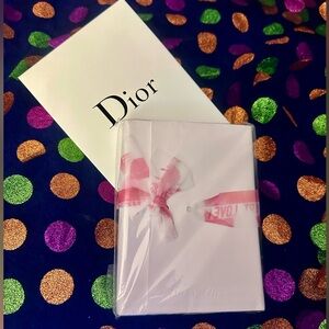 Dior Novelty Notebook in White and Soft Pink GWP